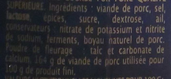 Montagne Noire Saucisse Sèche Courbe packshot