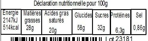 BPA La Galette Sablée Fourrage Chocolat 400g packshot