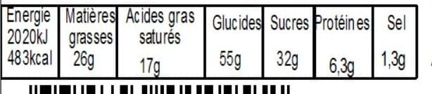 BPA Galette sablée fourrage caramel au beurre salé BIO avec fève packshot