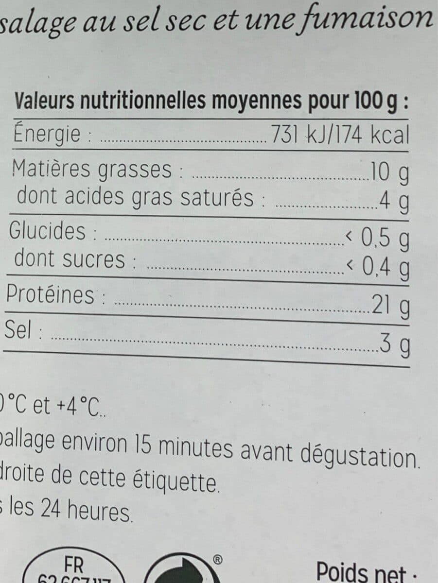 Le Fumoir du Poissonnier Saumon atlantique élevé en Écosse fumé 8 tranches packshot