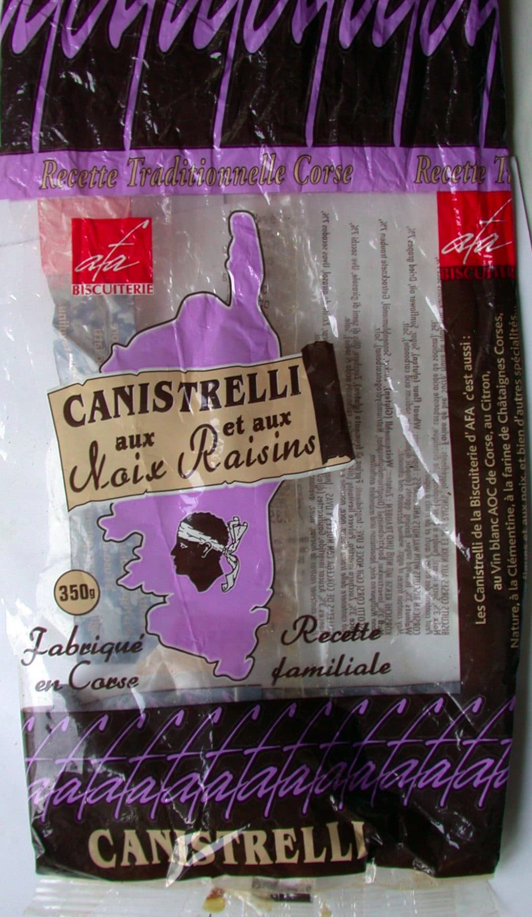 Afa CANISTRELLI aux Noix et aux Raisins packshot