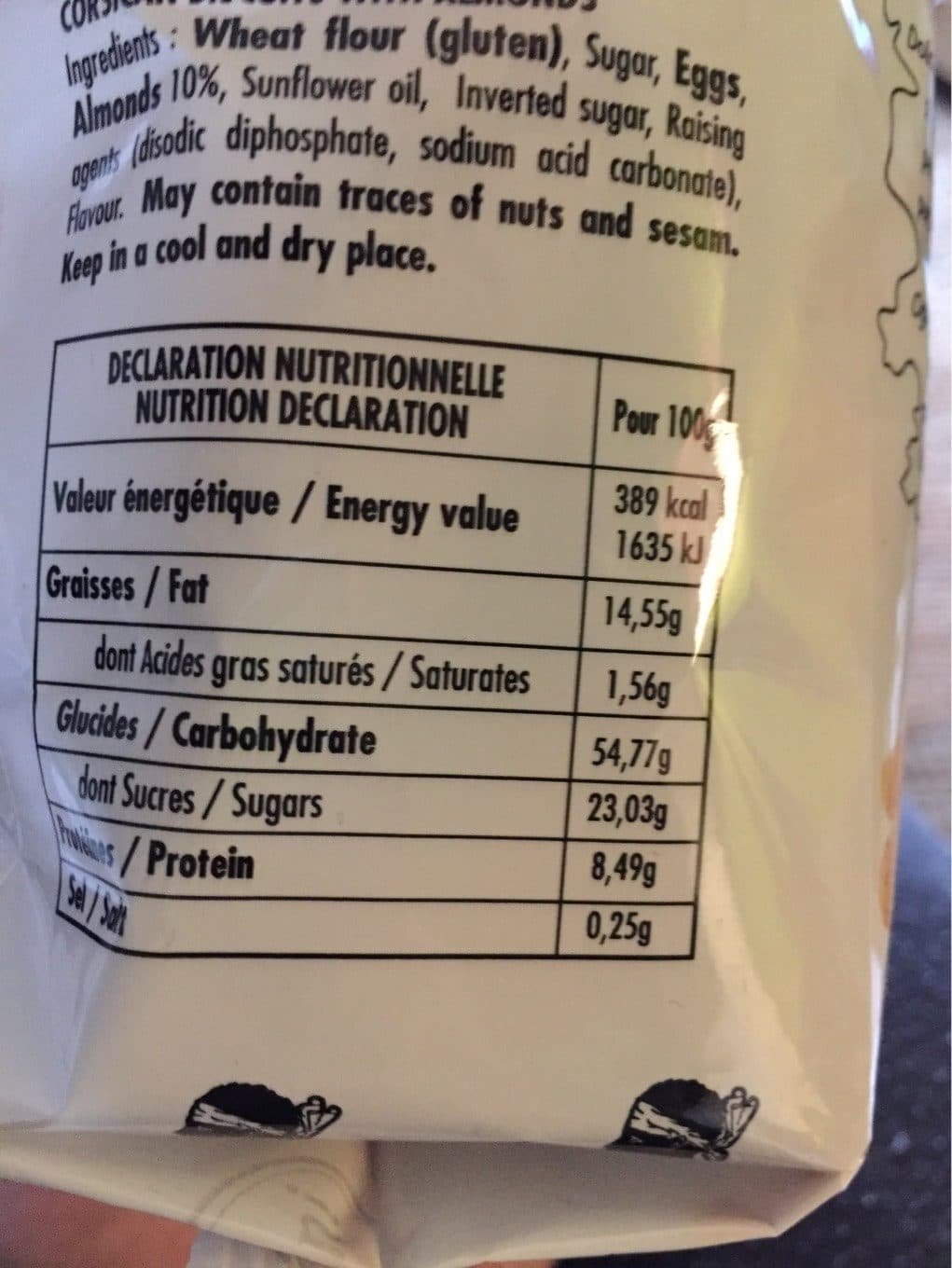 I Biscuttini Corsi Canistrelli aux amandes packshot