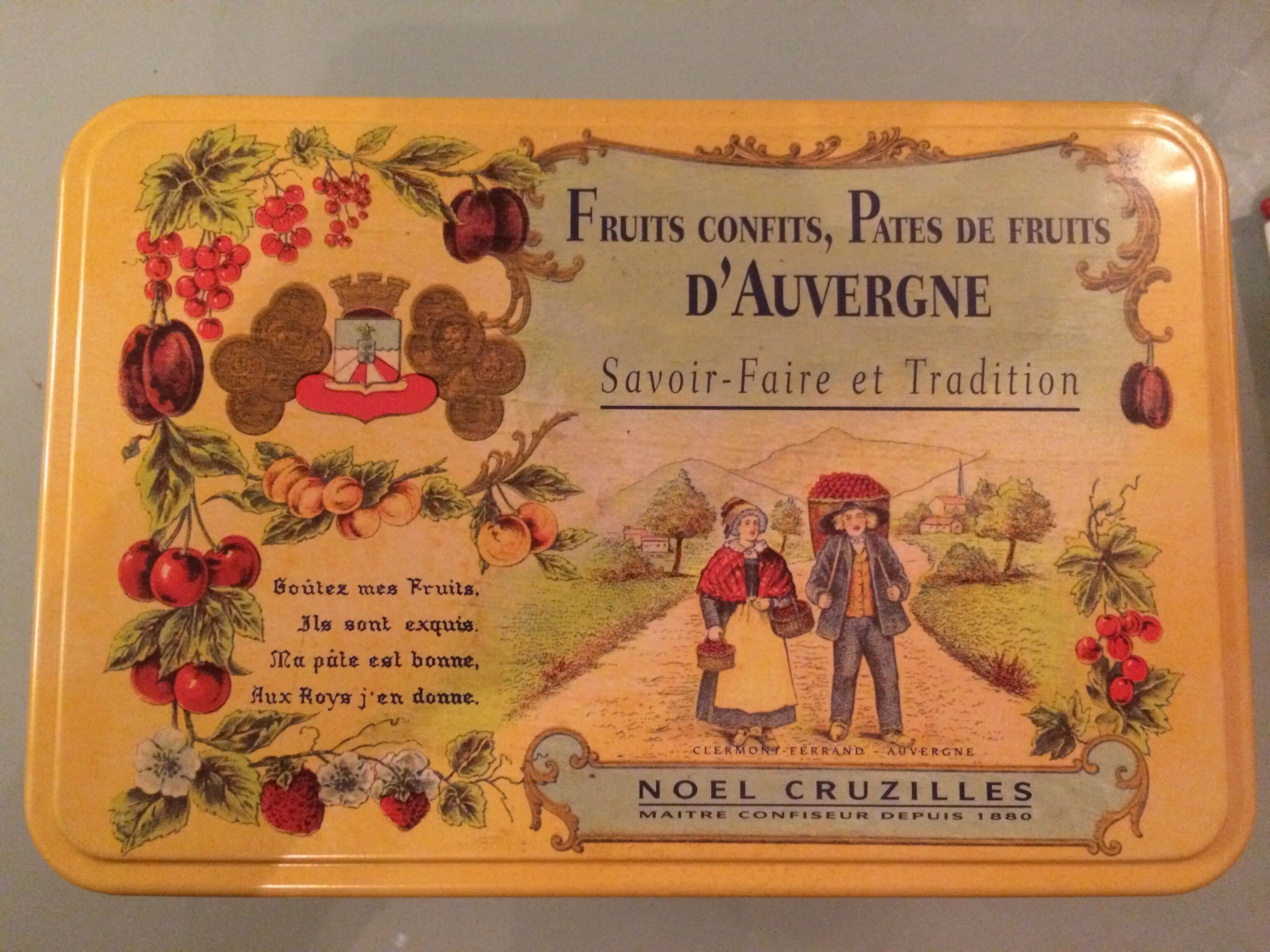 Noel cruzilles Fruits Confits, Pates De Fruits D'auvergne packshot