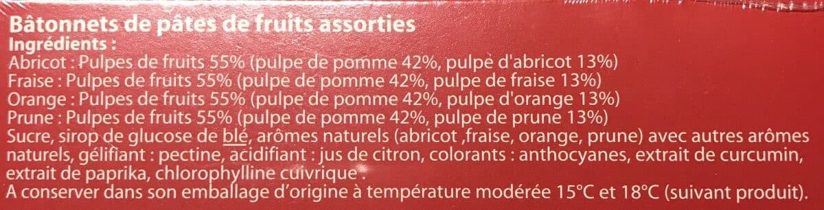 Open Food Facts Pates de Fruits packshot