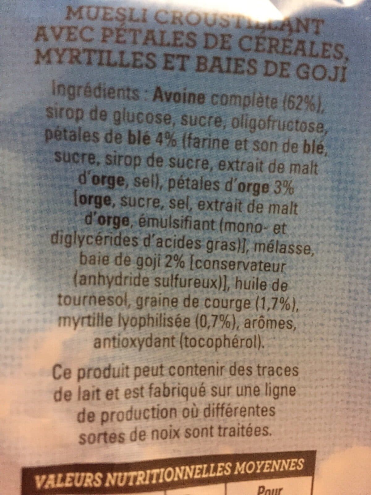 Quaker Golden muesli packshot