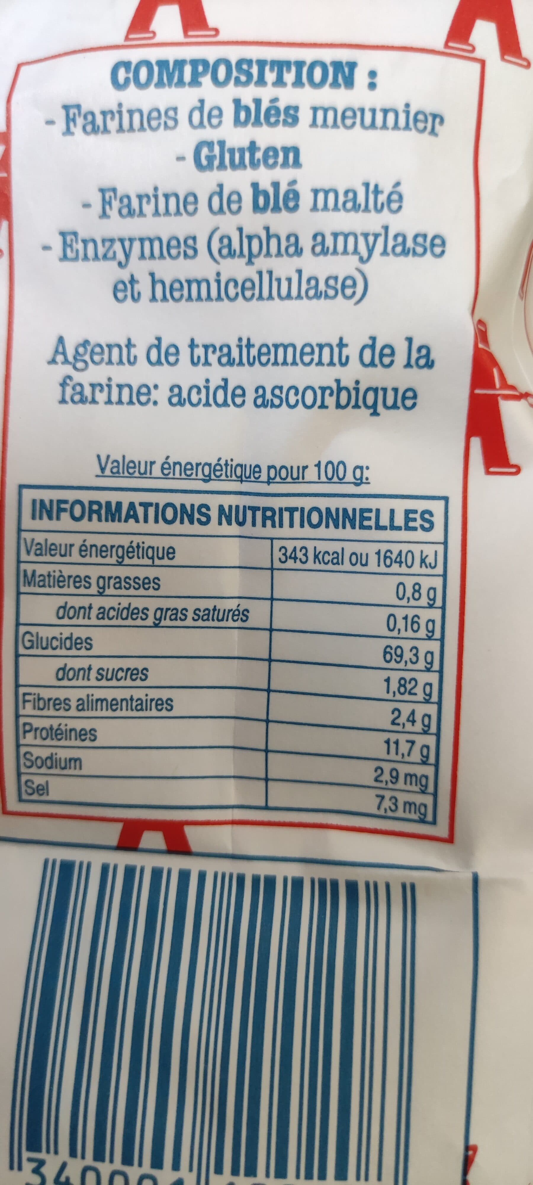 Open Food Facts Farine du boulanger packshot
