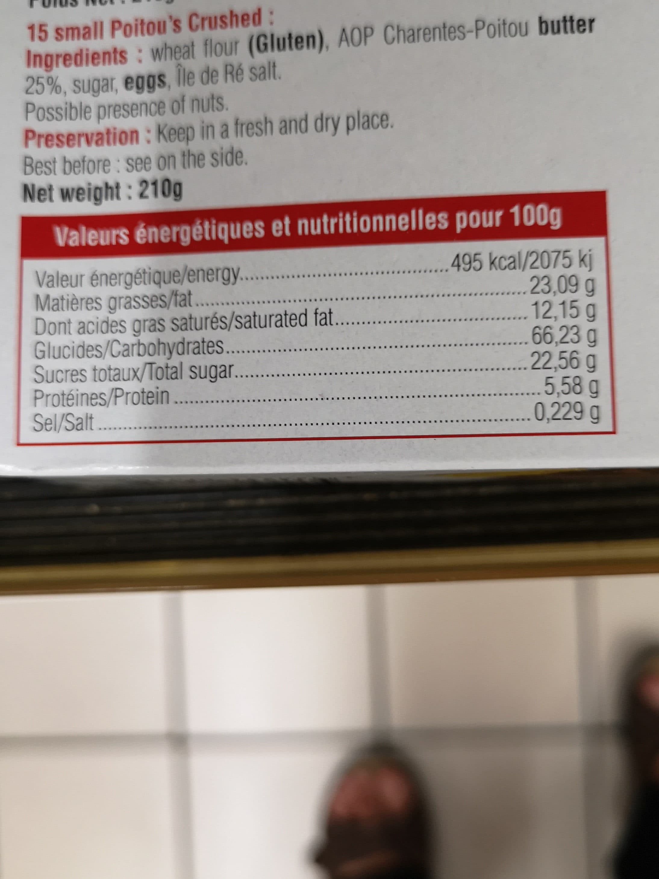 Biscuiterie Augereau Minis broyés pur beurre packshot