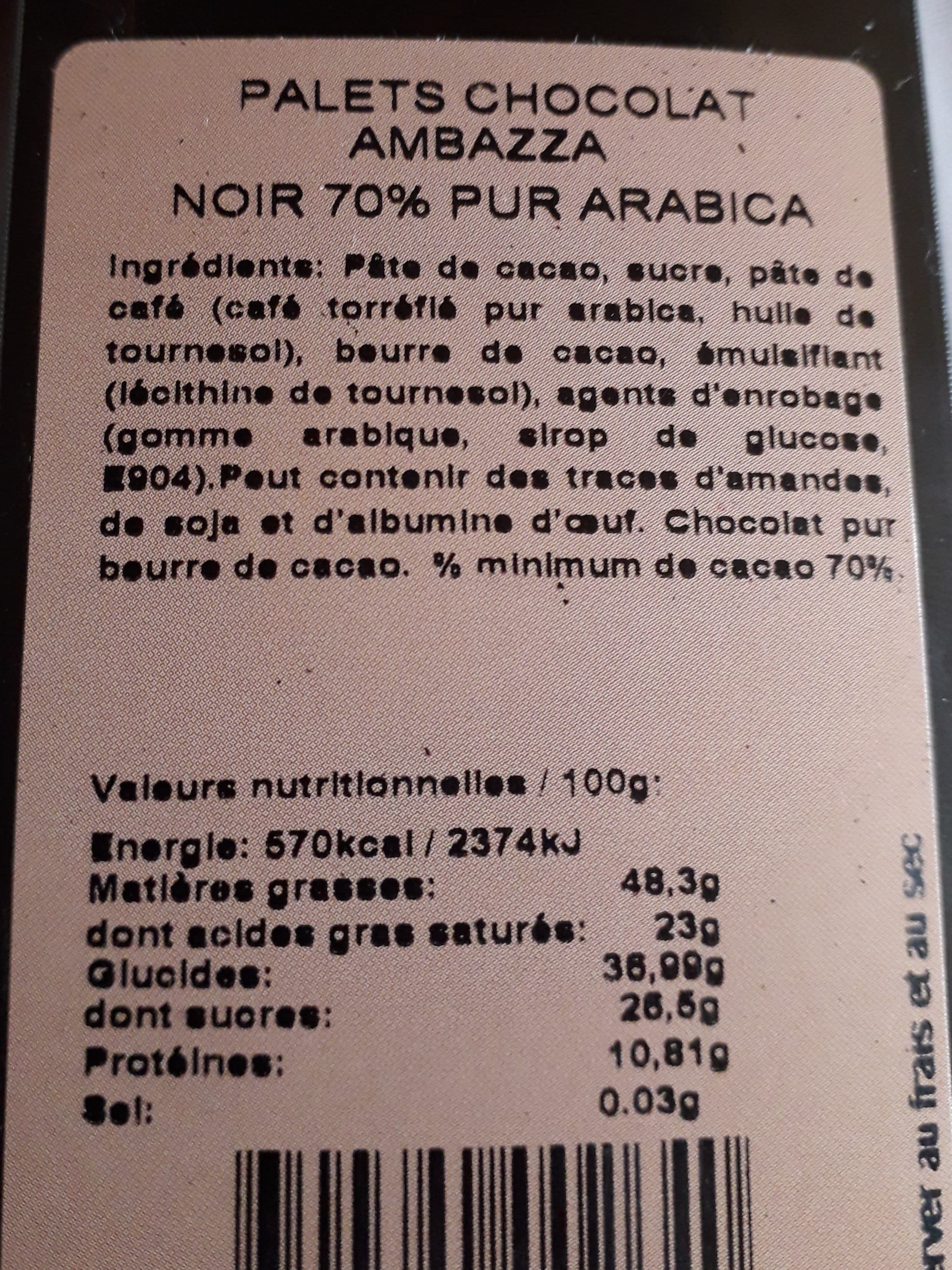 Medicis Paris Palets chocolat ambazza packshot