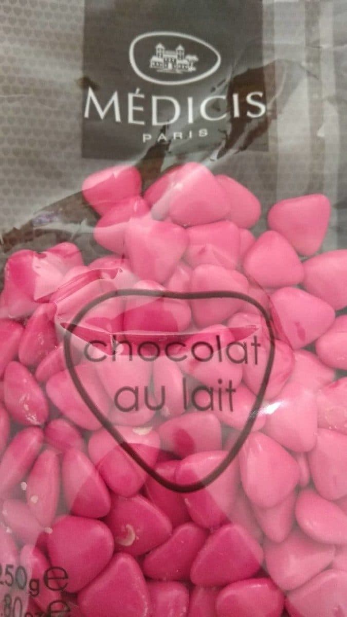 Medicis Petits Coeurs chocolat au lait packshot