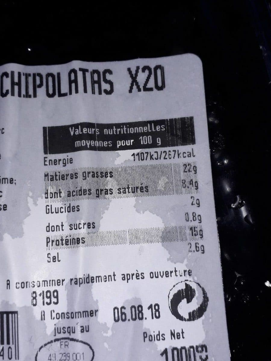 Saveurs des mauges Assortiment chipolatas packshot