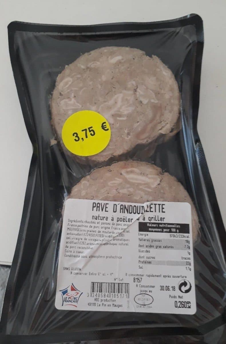 Open Food Facts Pavé d andouillette packshot