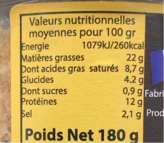 Saveur Des Mauges Terrine de canard aux figues artisanales packshot