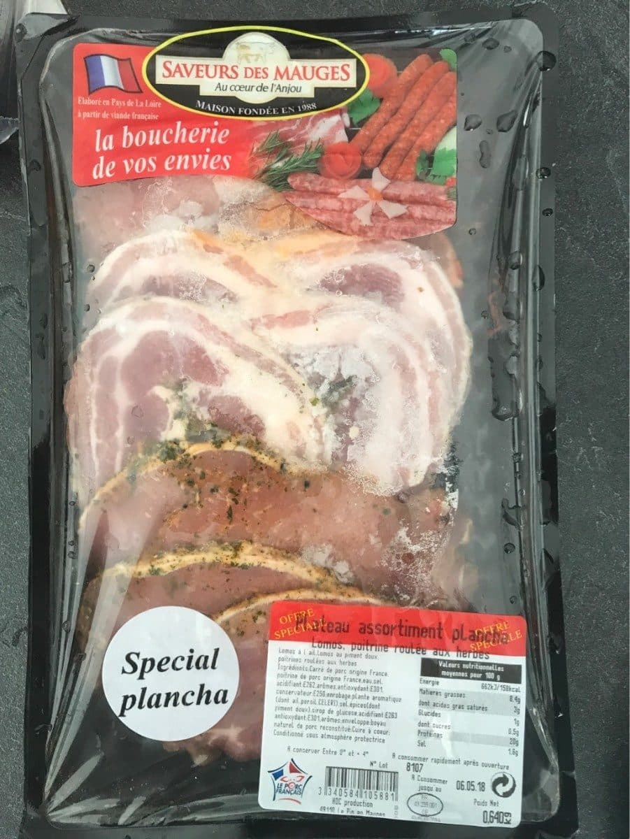Saveur des Mauges Plateau assortiment plancha packshot