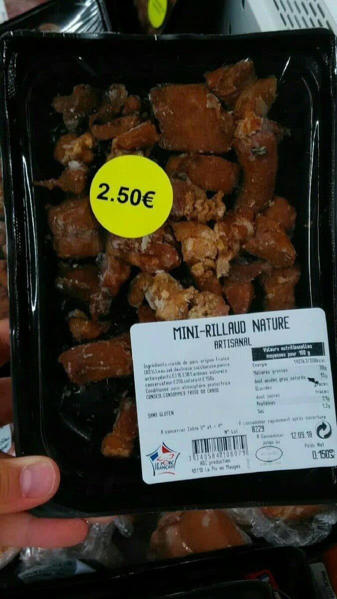 Open Food Facts Mini rillaud nature packshot