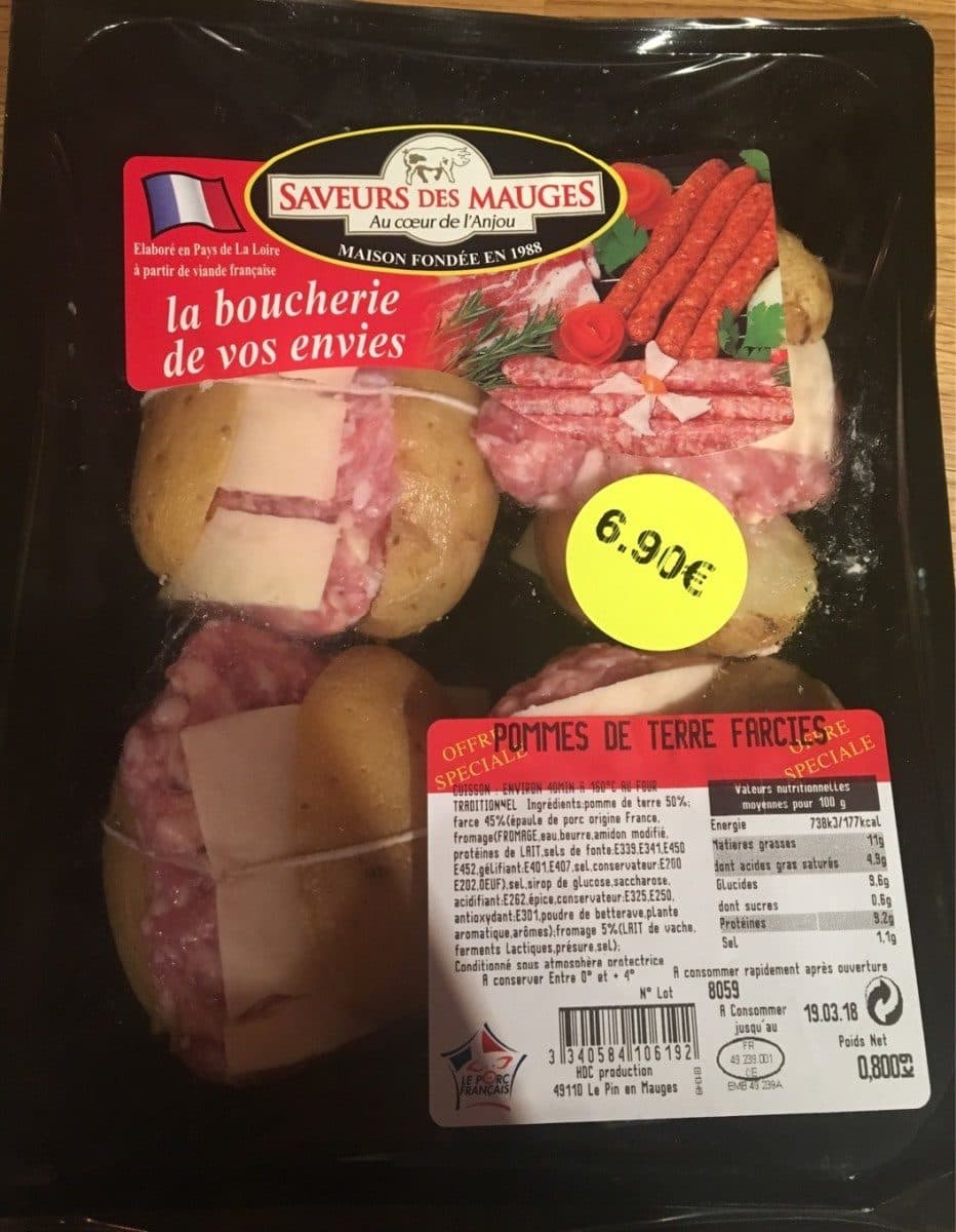 Saveur des Mauges Pommes de terres farcies packshot