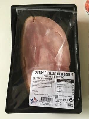 Leclerc Jambon à poeler ou à griller packshot