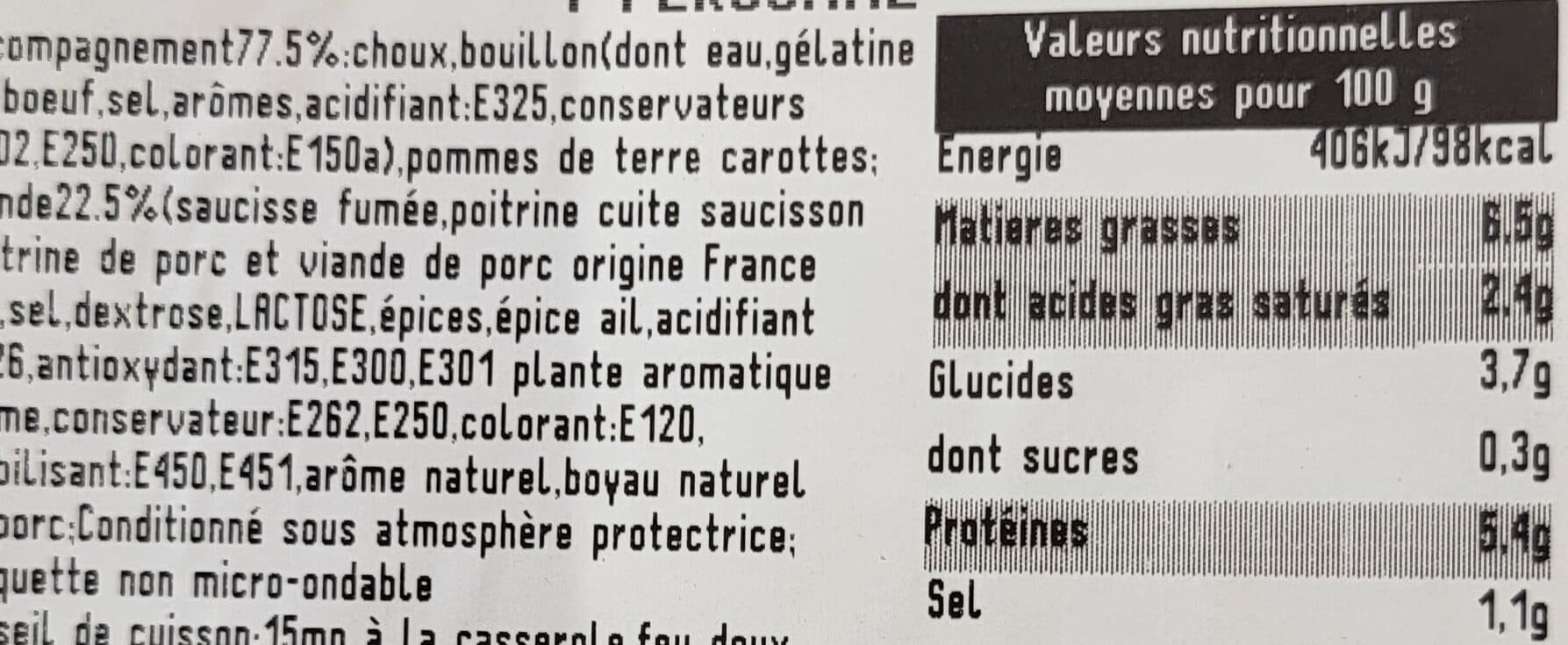 Saveur des Mauges Potée aux legumes packshot