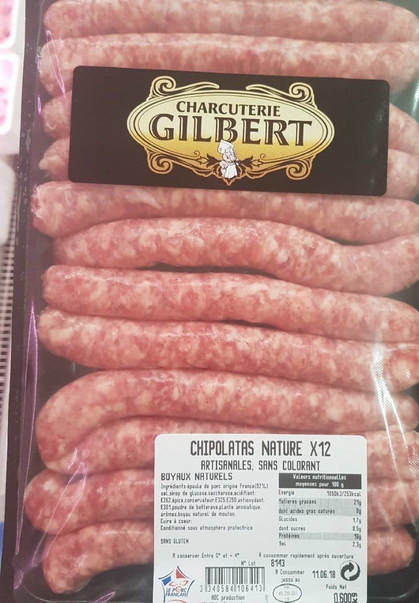 Open Food Facts Chipolatas nature packshot