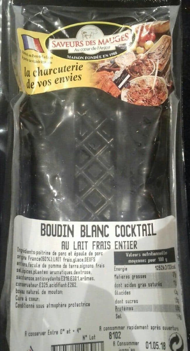 Saveur des Mauges Boudin blanc cocktail packshot