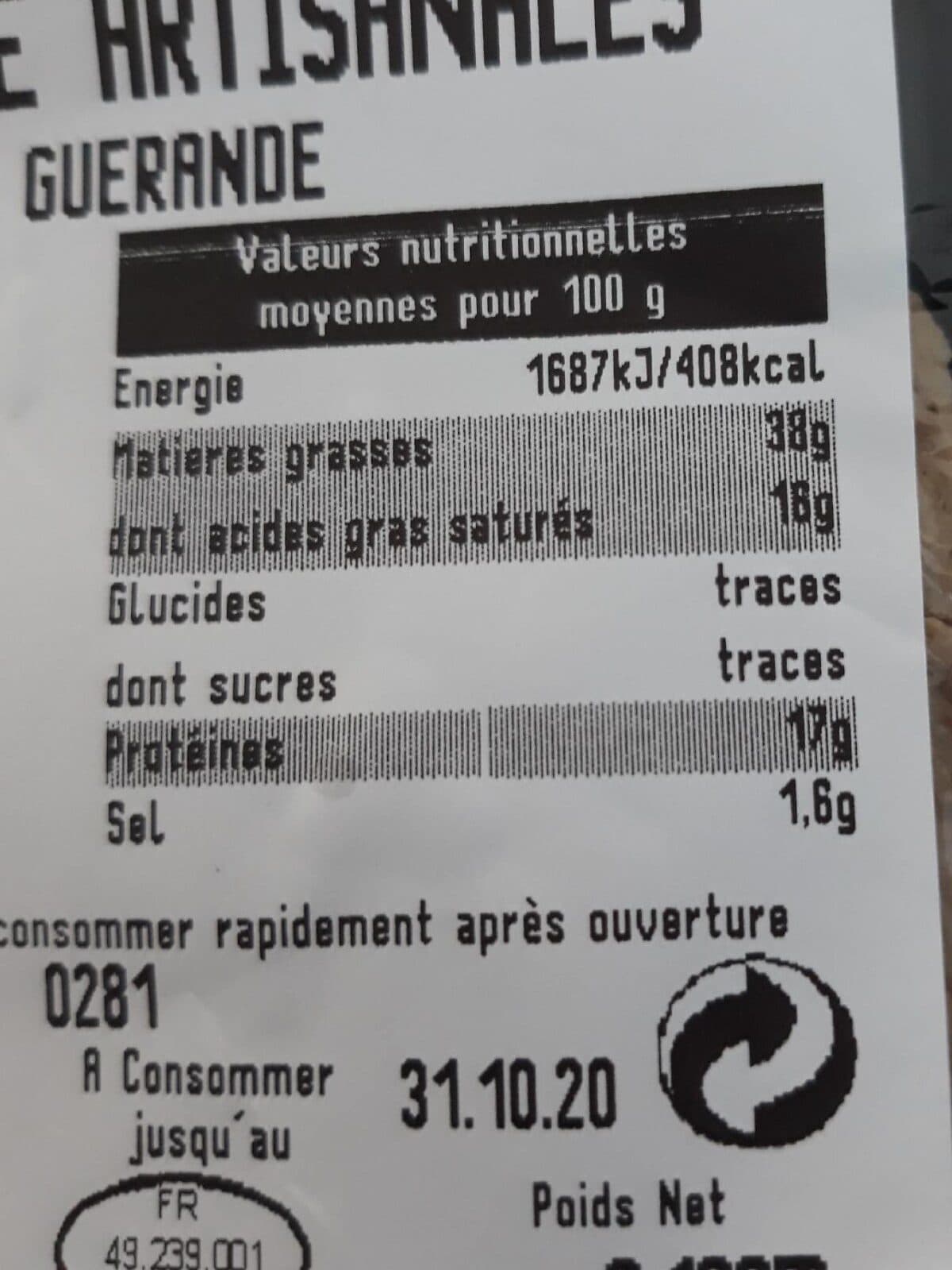 Saveurs des mauges Rillettes d'oie Saveurs des Mauges, tranche de packshot