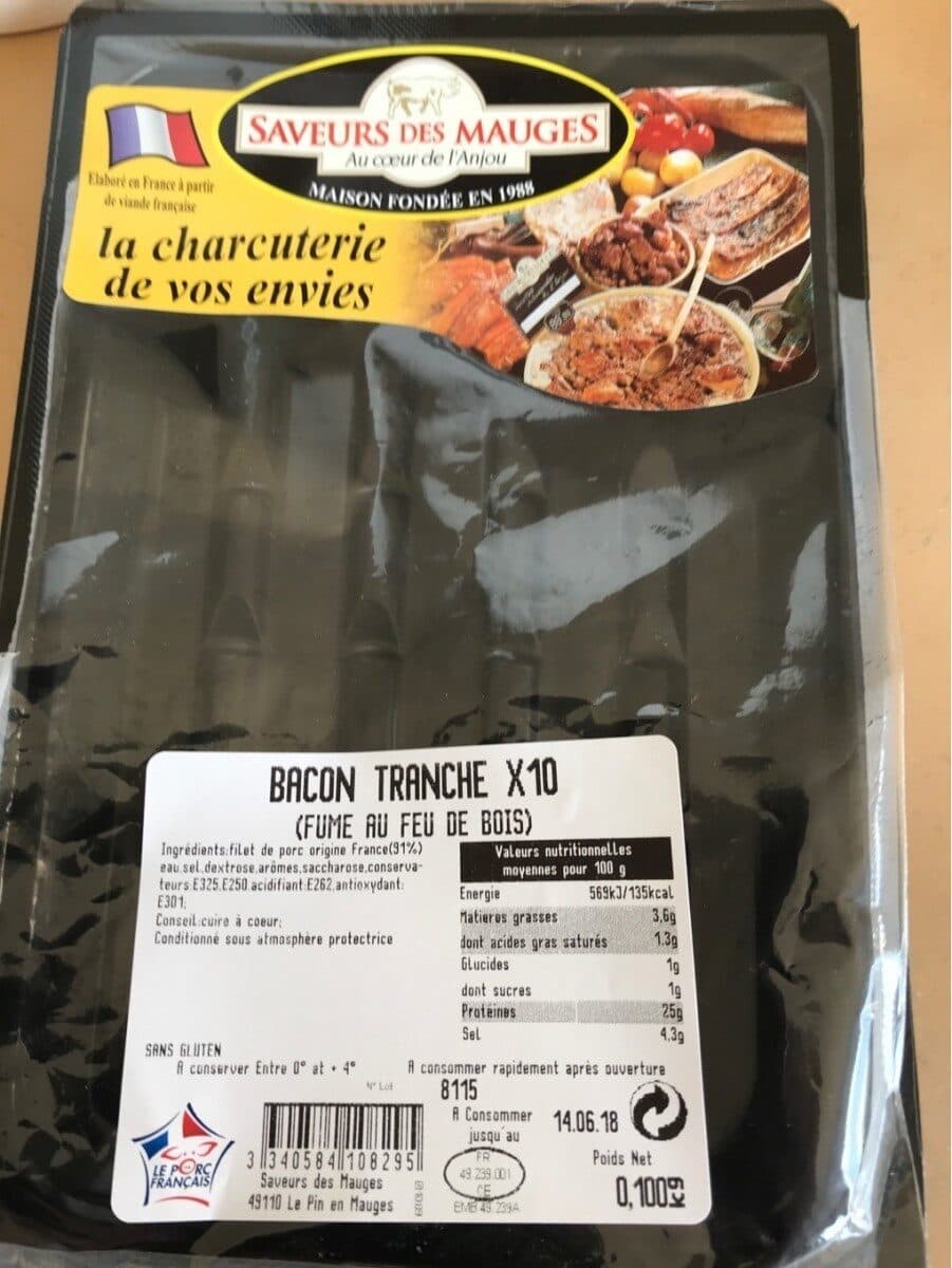 Saveur des Mauges Bacon tranche packshot