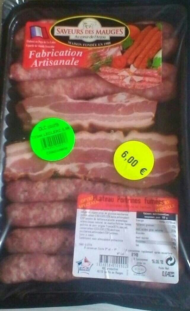 Saveur des Mauges Plateau poitrines fumées packshot