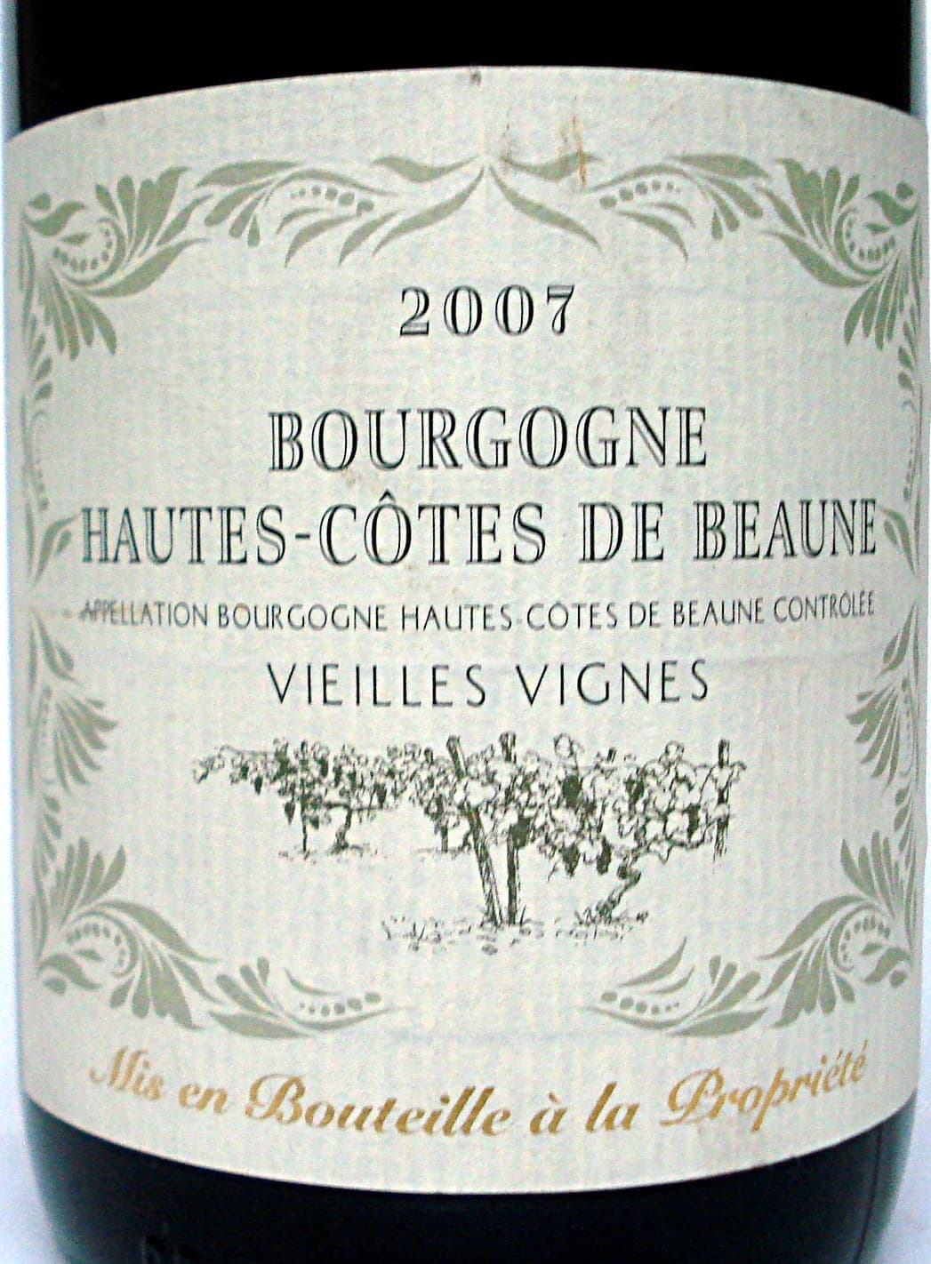 C.H.C. Haute côtes de Beaune 2007 Vieilles Vignes packshot