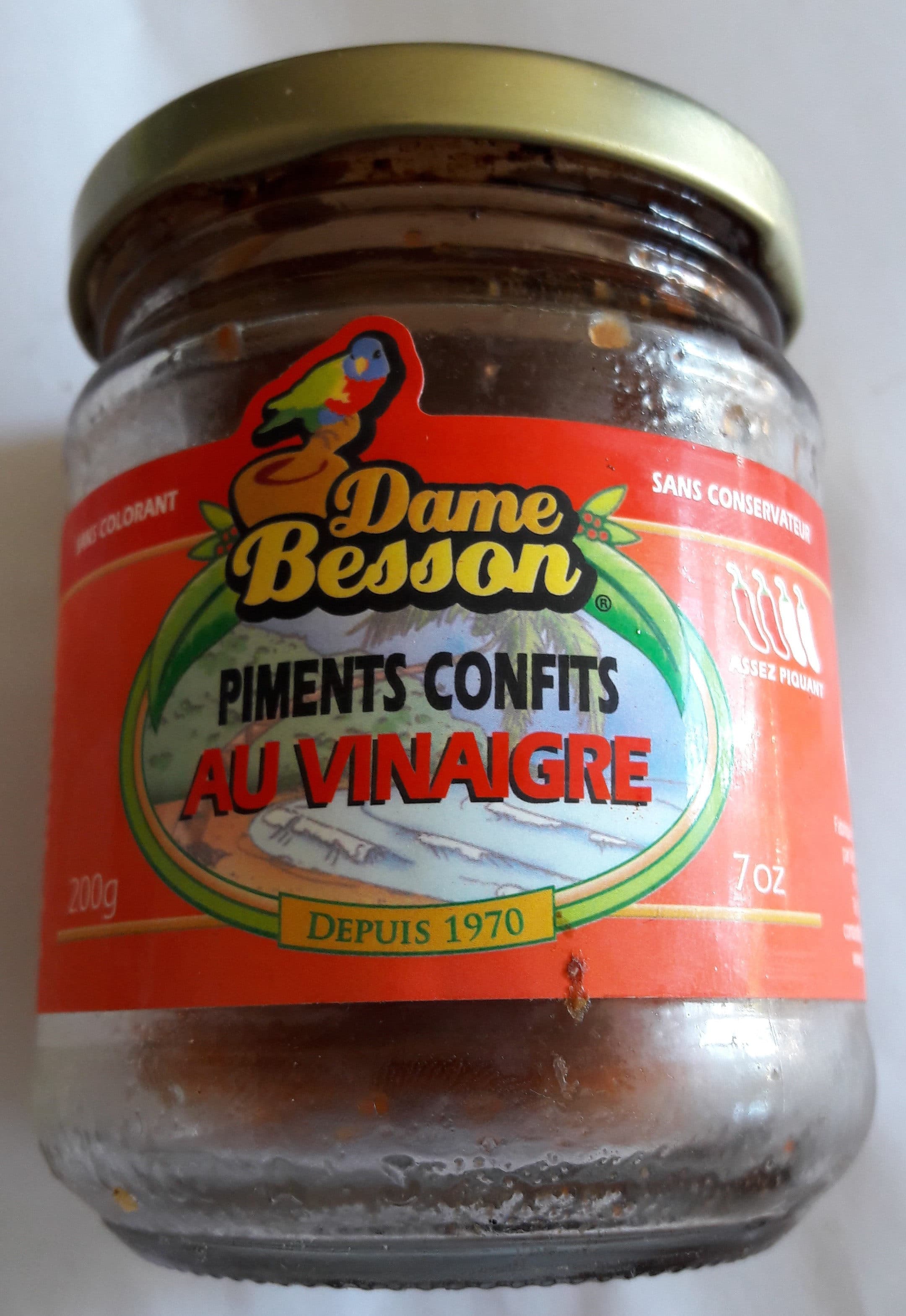 Dame besson Piments Confits au vinaigre packshot