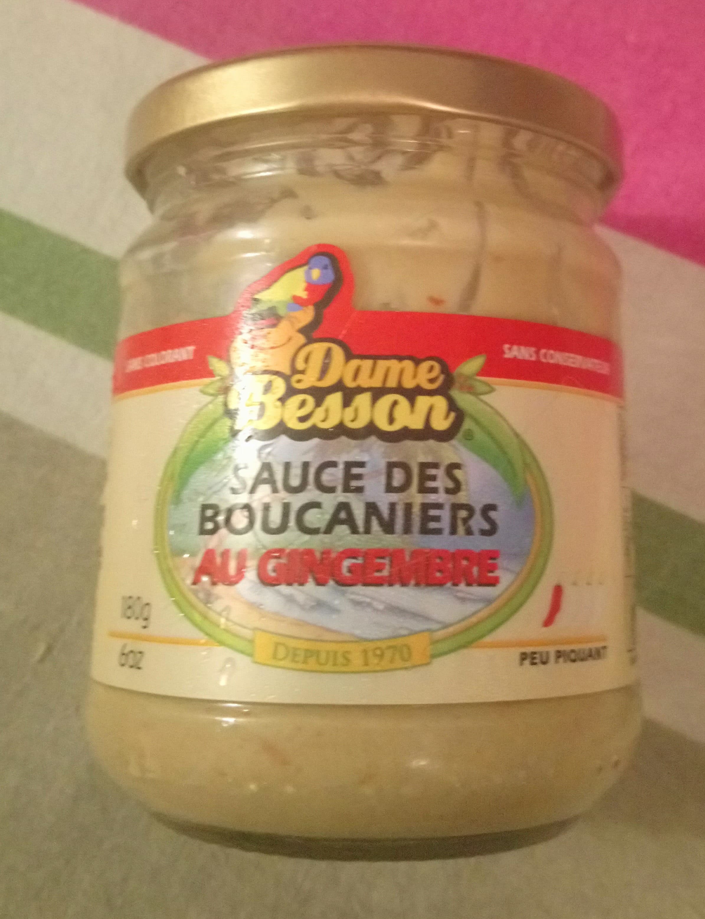 Dame Besson Sauce Des Boucaniers Au Gingembre Dame Besson packshot