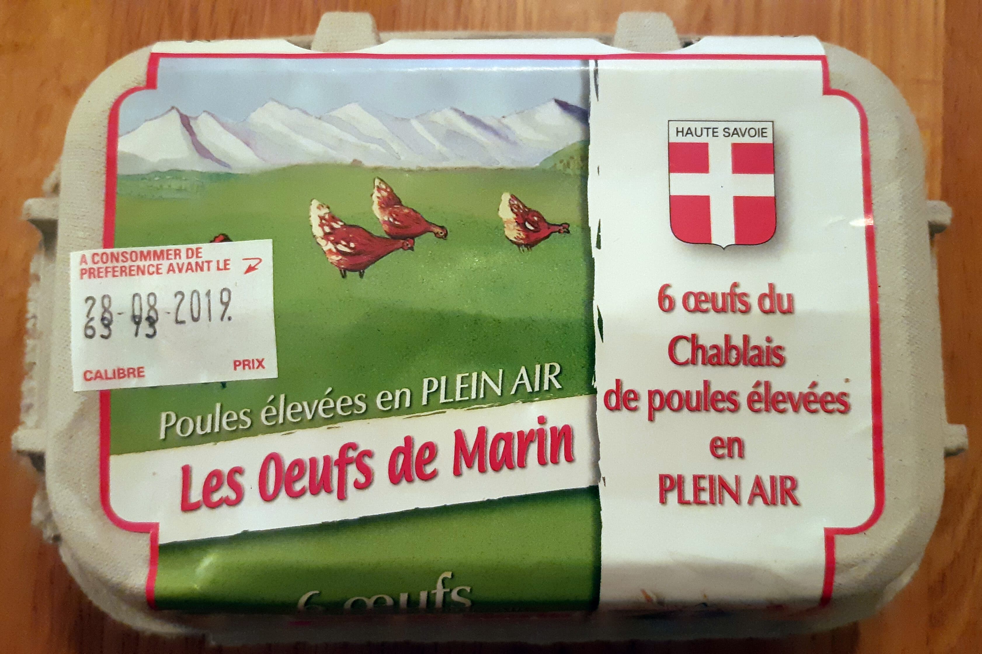 Les fermiers de marin Œufs Plein air packshot