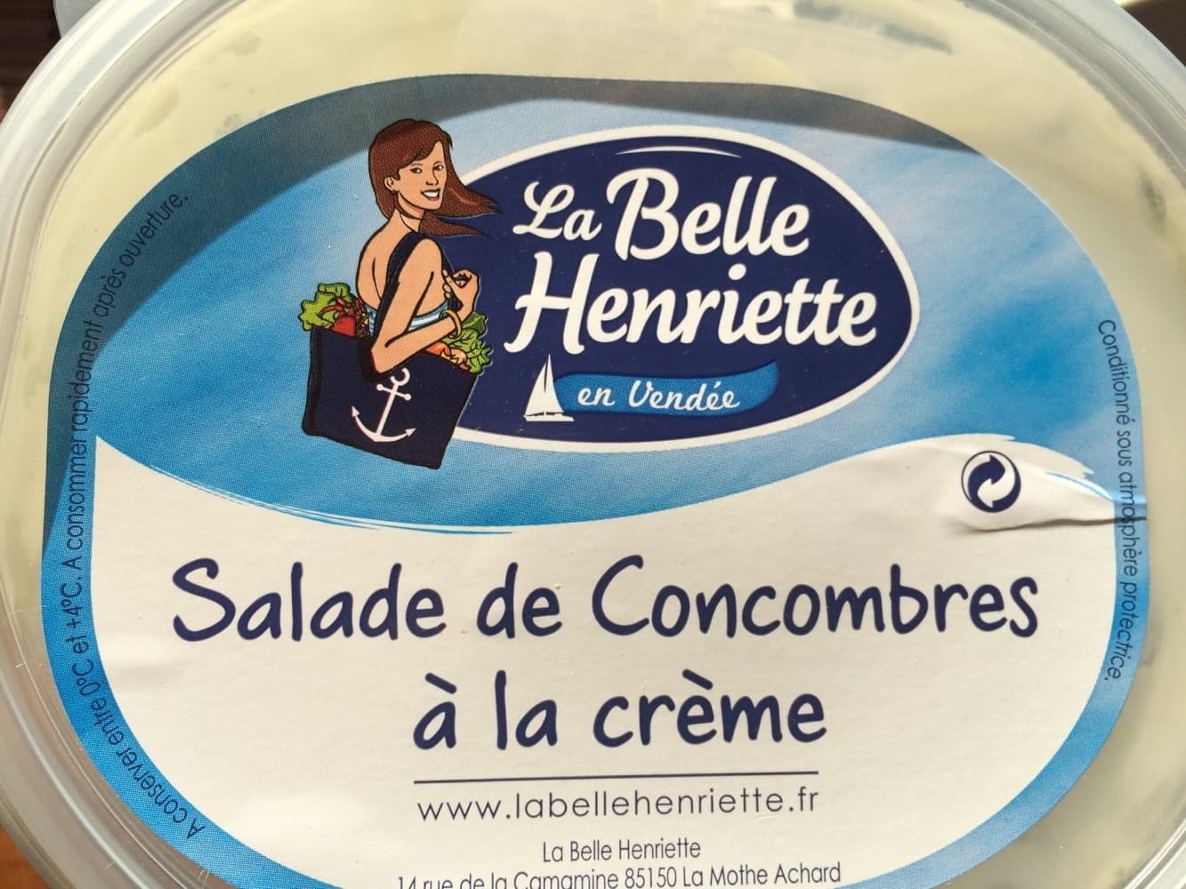 La Belle Henriette Salade de concombres a la crème packshot
