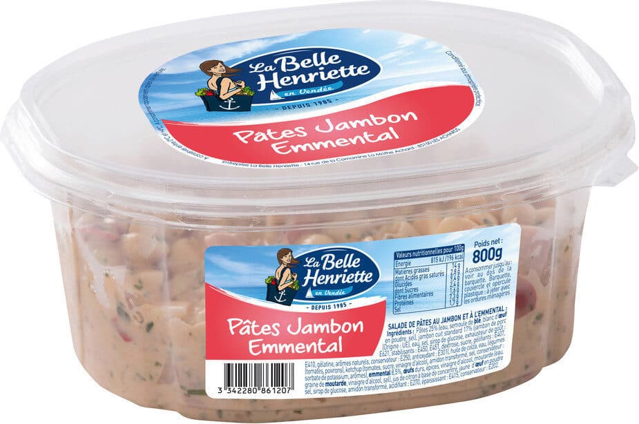 La Belle Henriette Pâtes jambon emmental packshot