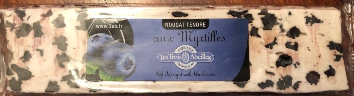 Les Trois Abeilles Nougat aux myrtilles packshot