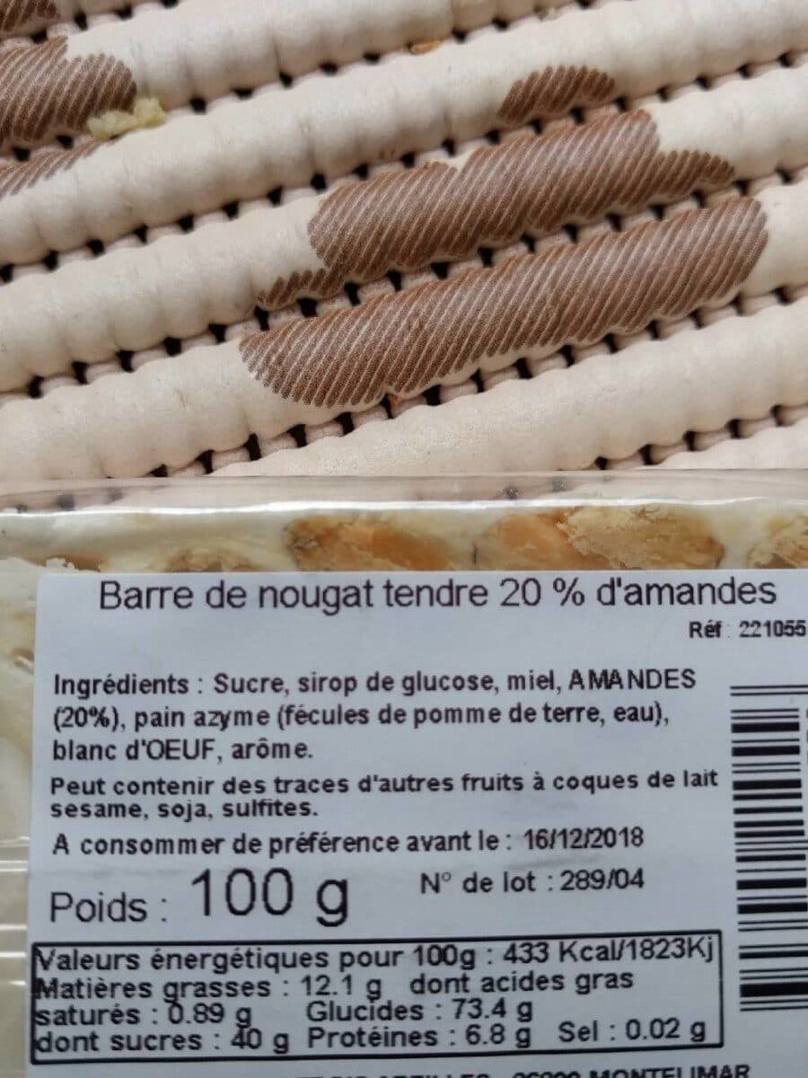 Open Food Facts Nougat tendre packshot