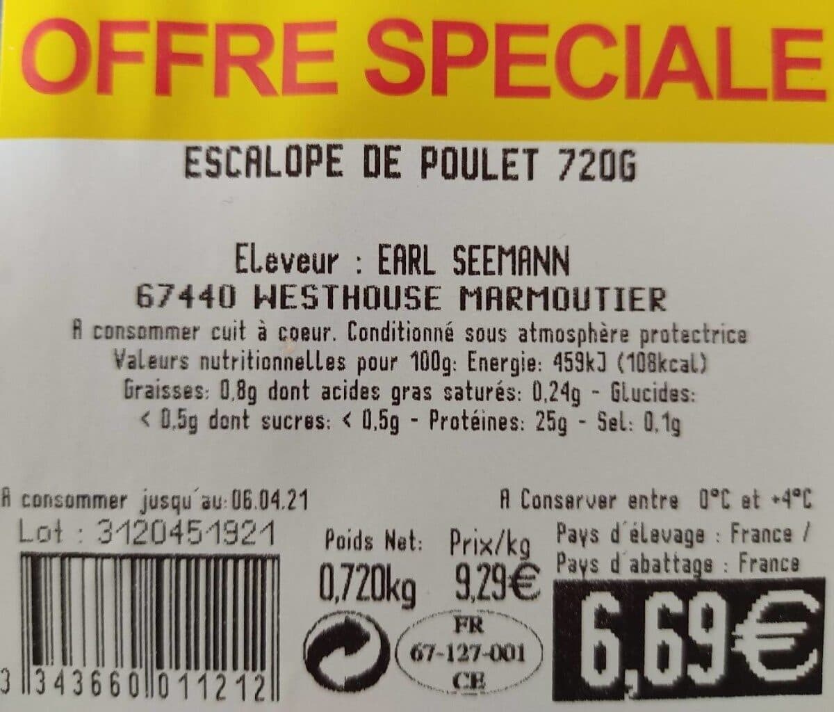 Bruno Siebert Filets de poulet packshot