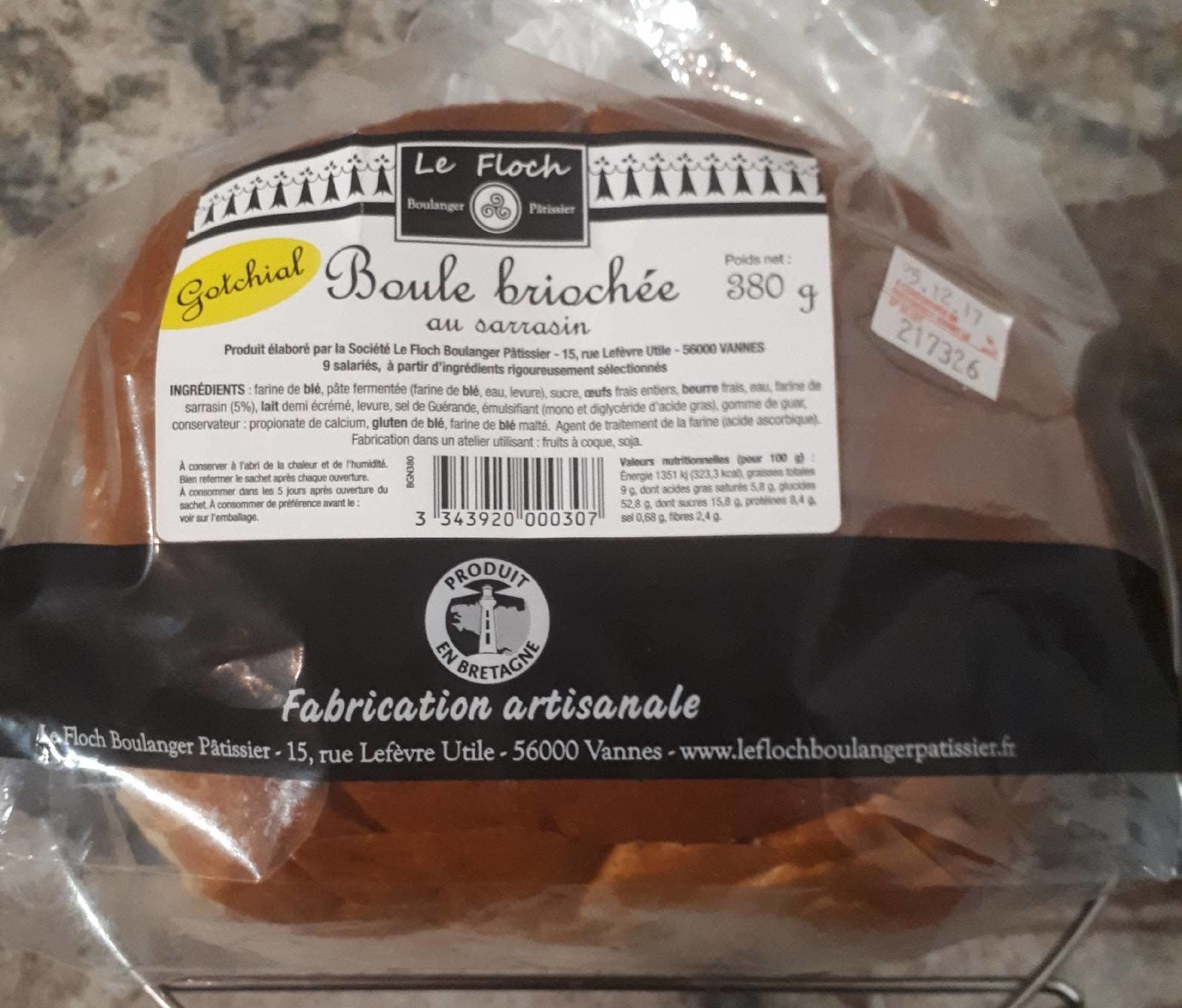 Le Floch Boule briochée au sarasin packshot