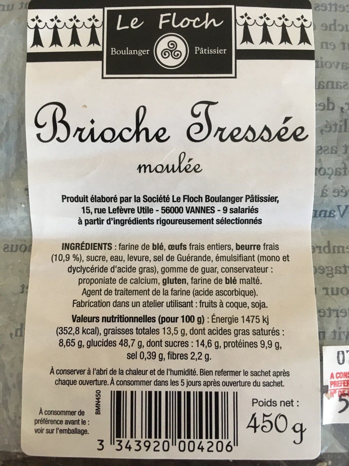 Le Floch Brioche Tressée moulée pur beure packshot