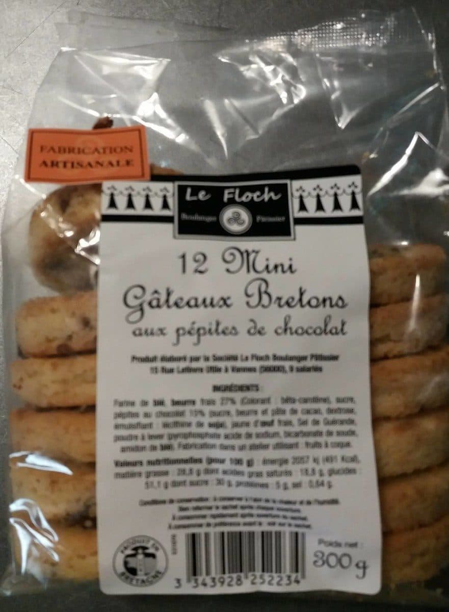 Le Floch 12 Mini Gâteaux Bretons aux Pépites de Chocolat packshot