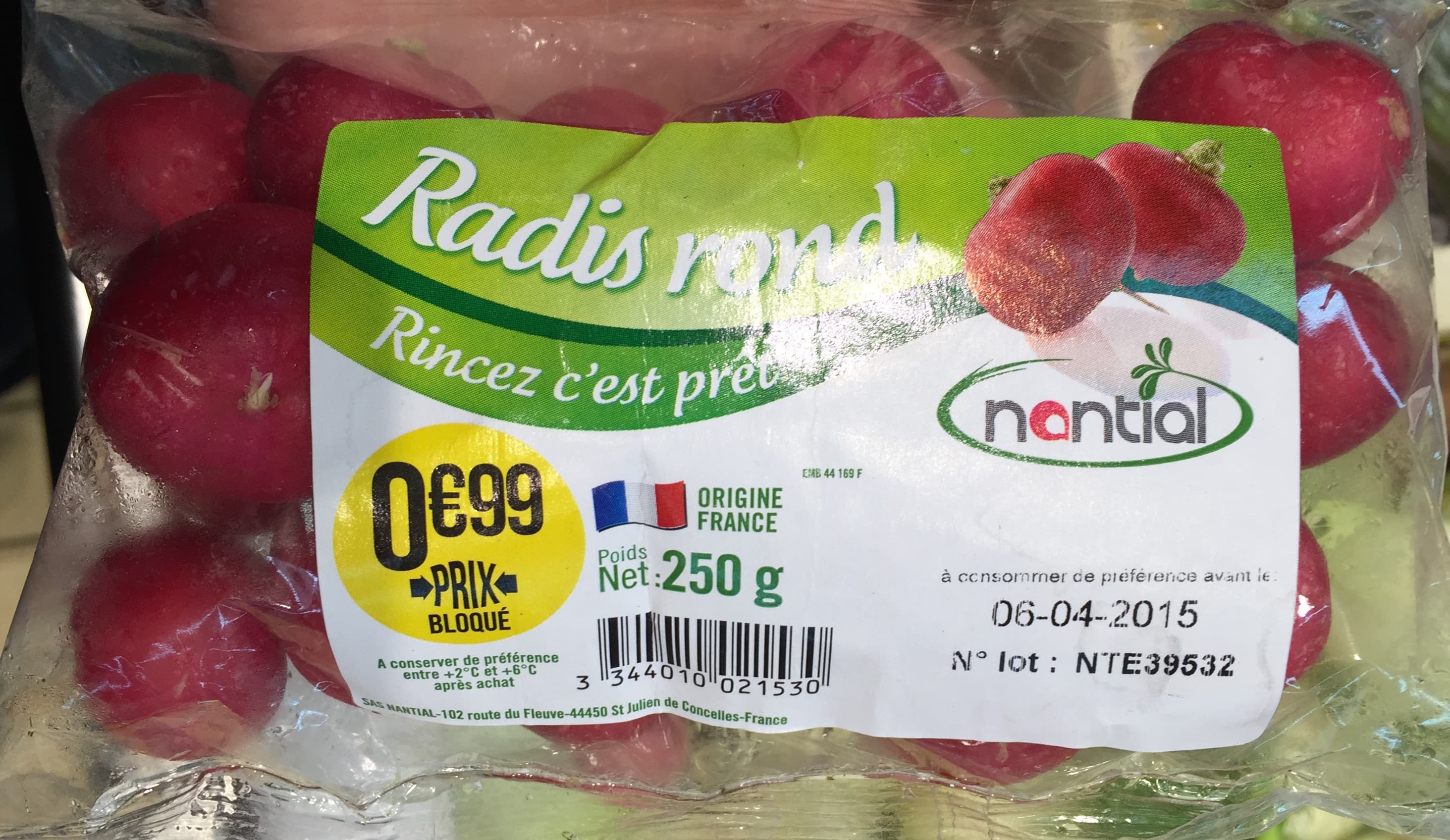 Nantial Radis rond packshot