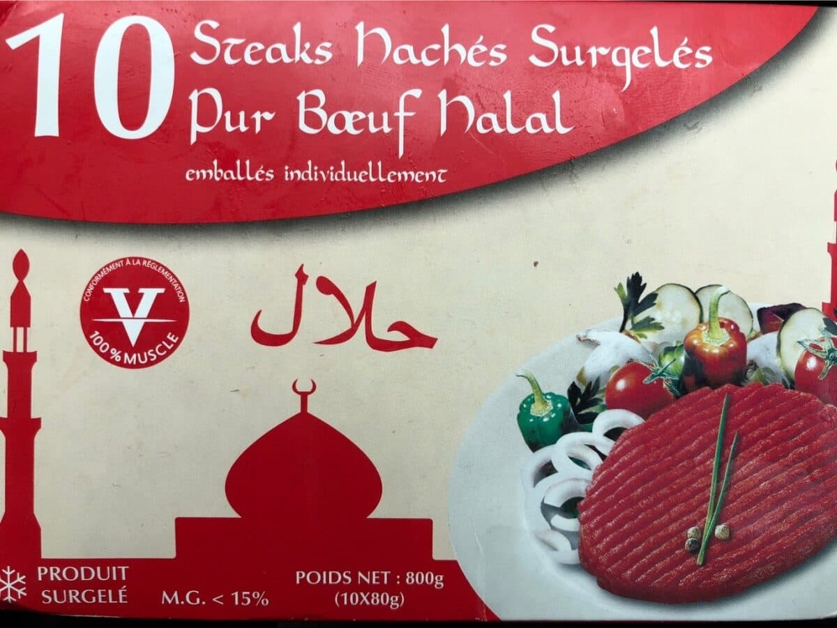 Open Food Facts Steak hachés surgelés pur boeuf halal packshot
