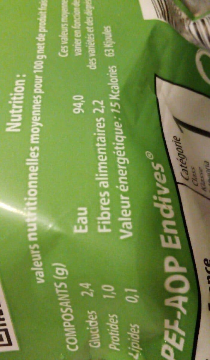 Open Food Facts 4 Endives Spéciales Salades packshot