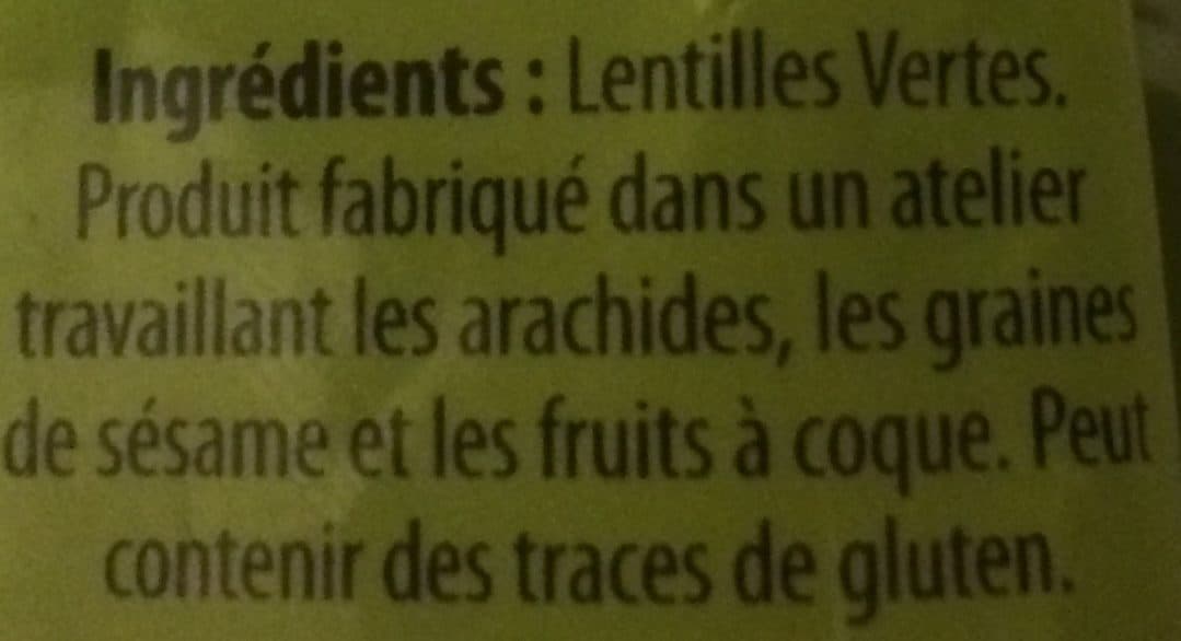 Videlys Lentilles Verte packshot
