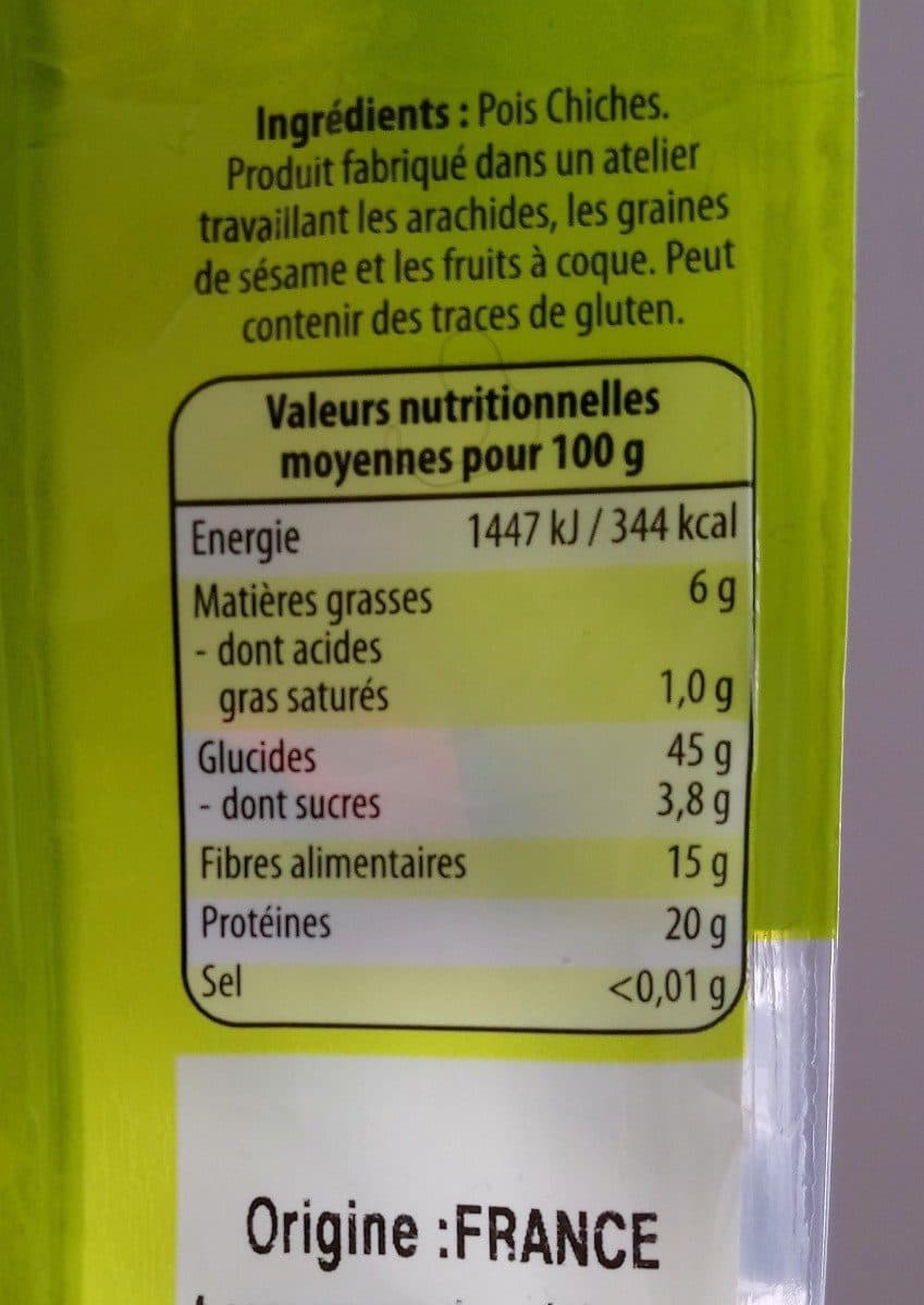 Videlys Pois chiches packshot