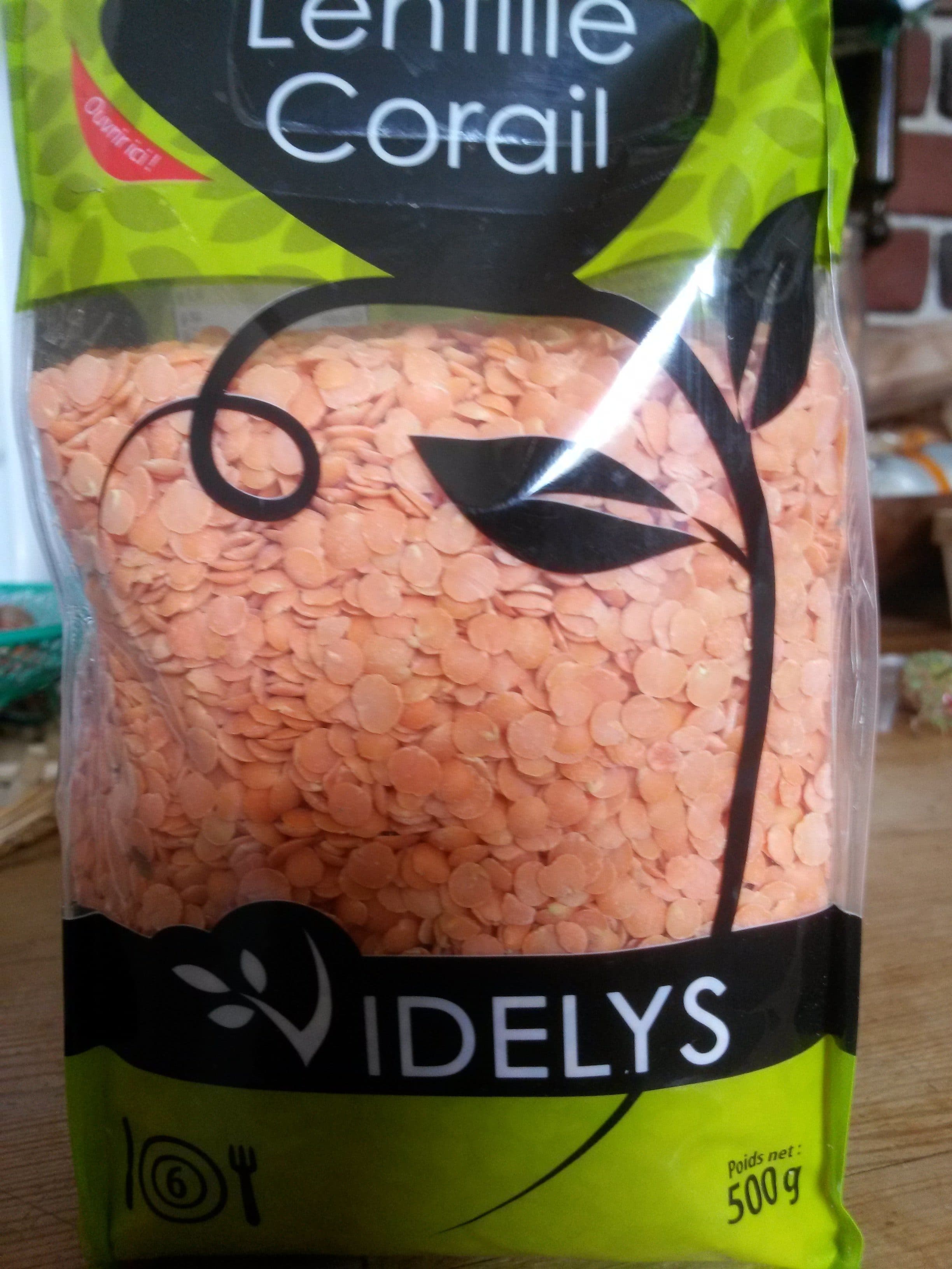 Videlys Lentille corail packshot