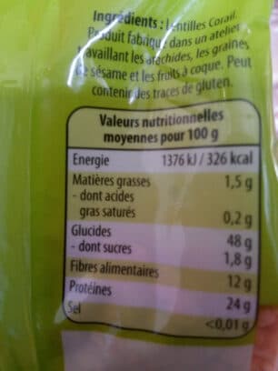 Videlys Lentille corail packshot