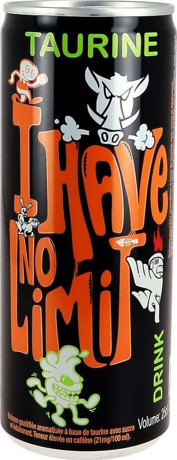 I Have No Limit Energy drink packshot