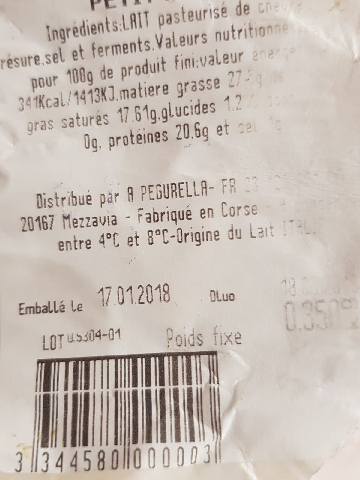 Open Food Facts Petit renoso packshot