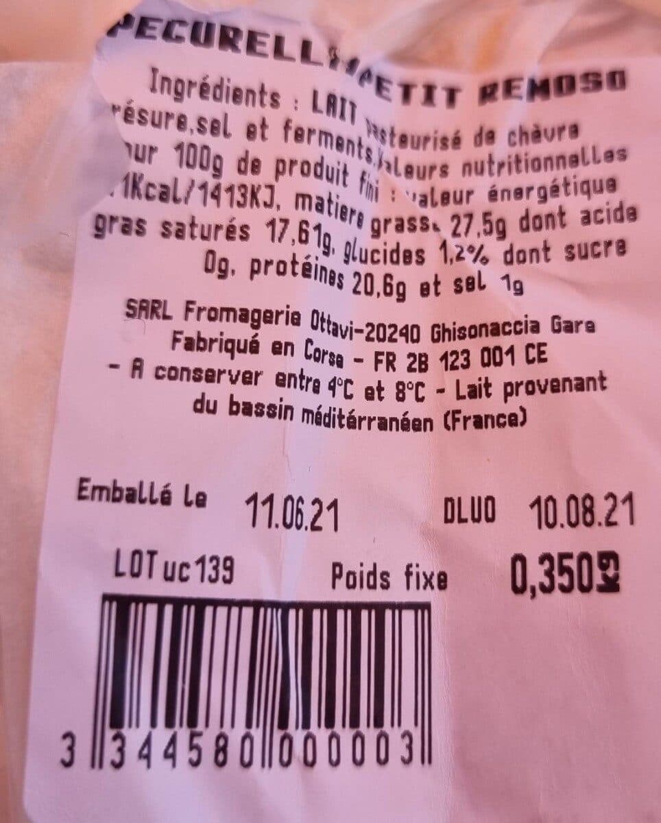 Open Food Facts Petit renoso packshot