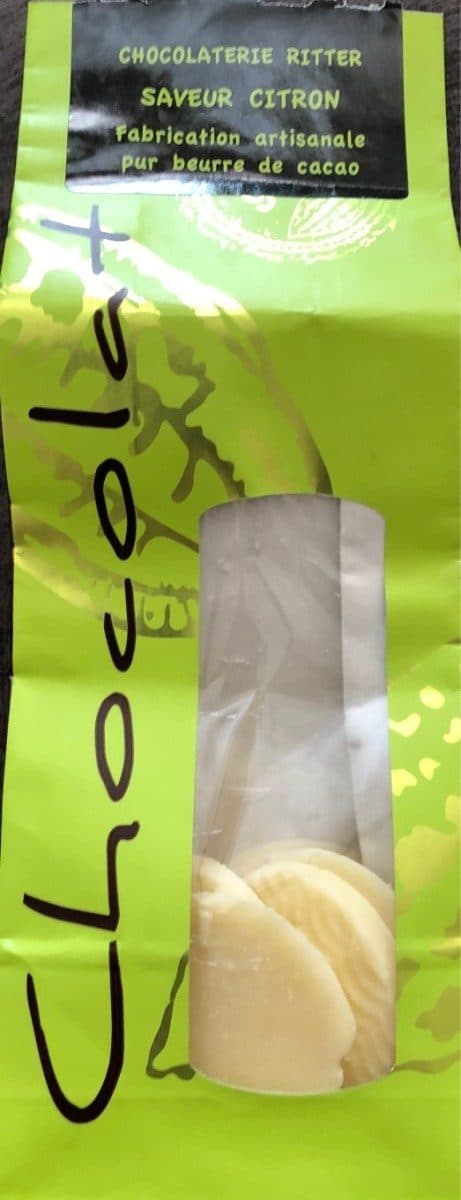 Chocolaterie Ritter Chocolat blanc citron packshot