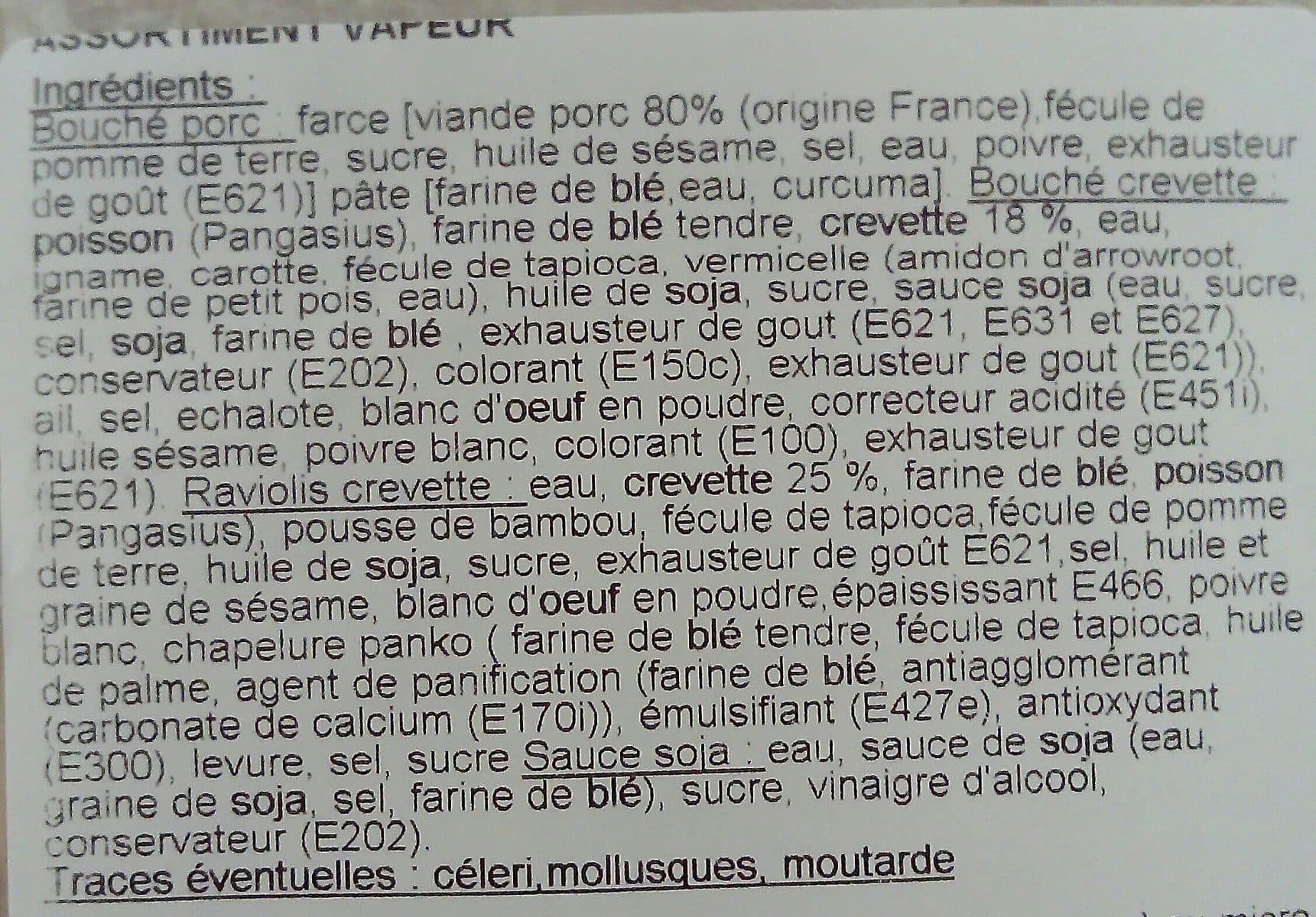 asia traiteur Assortiment vapeur packshot